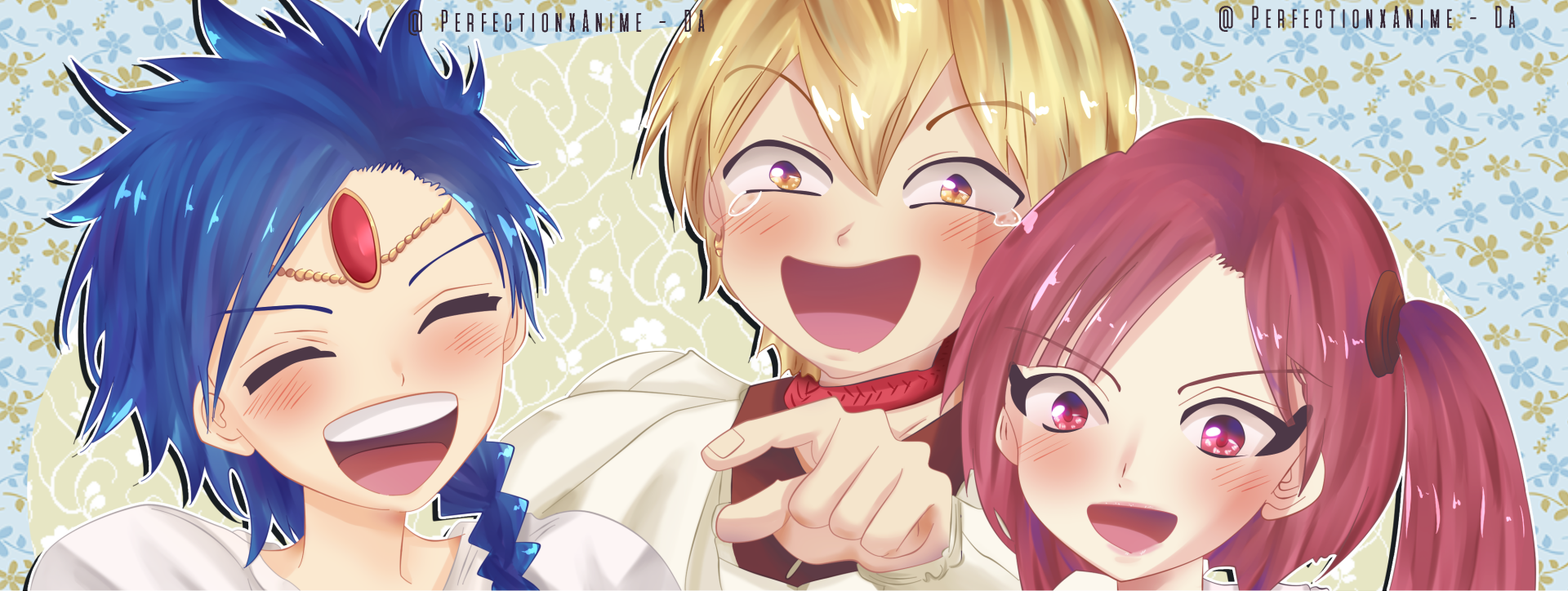 Download Morgiana (Magi) Alibaba Saluja Aladdin (Magi) Anime Magi: The Labyrinth Of Magic HD Wallpaper by Perfectionxanime