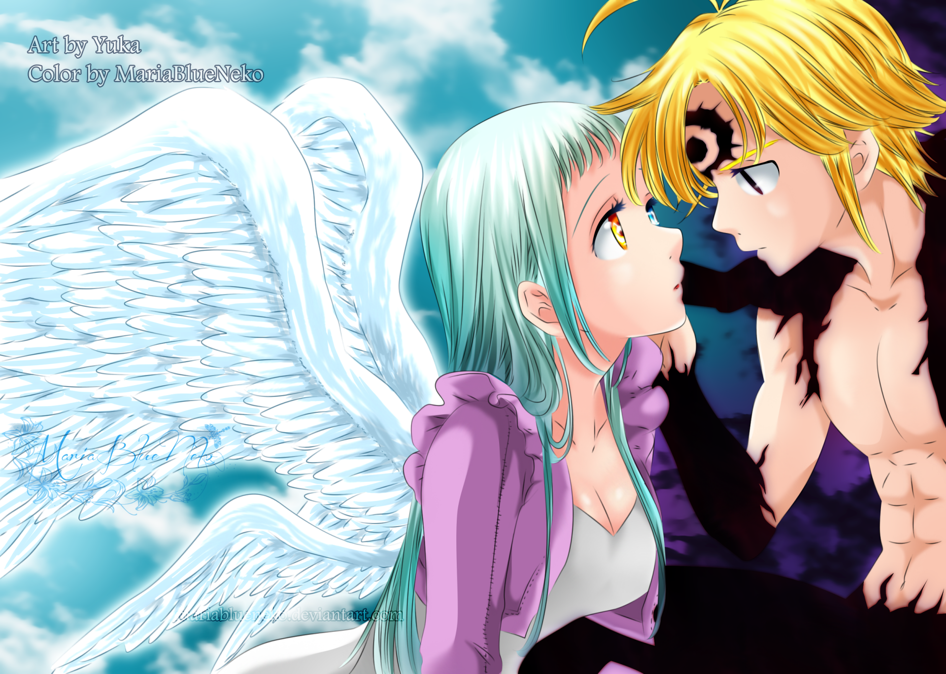 Elizabeth And Meliodas Hd Wallpaper The Seven Deadly Sins Anime By