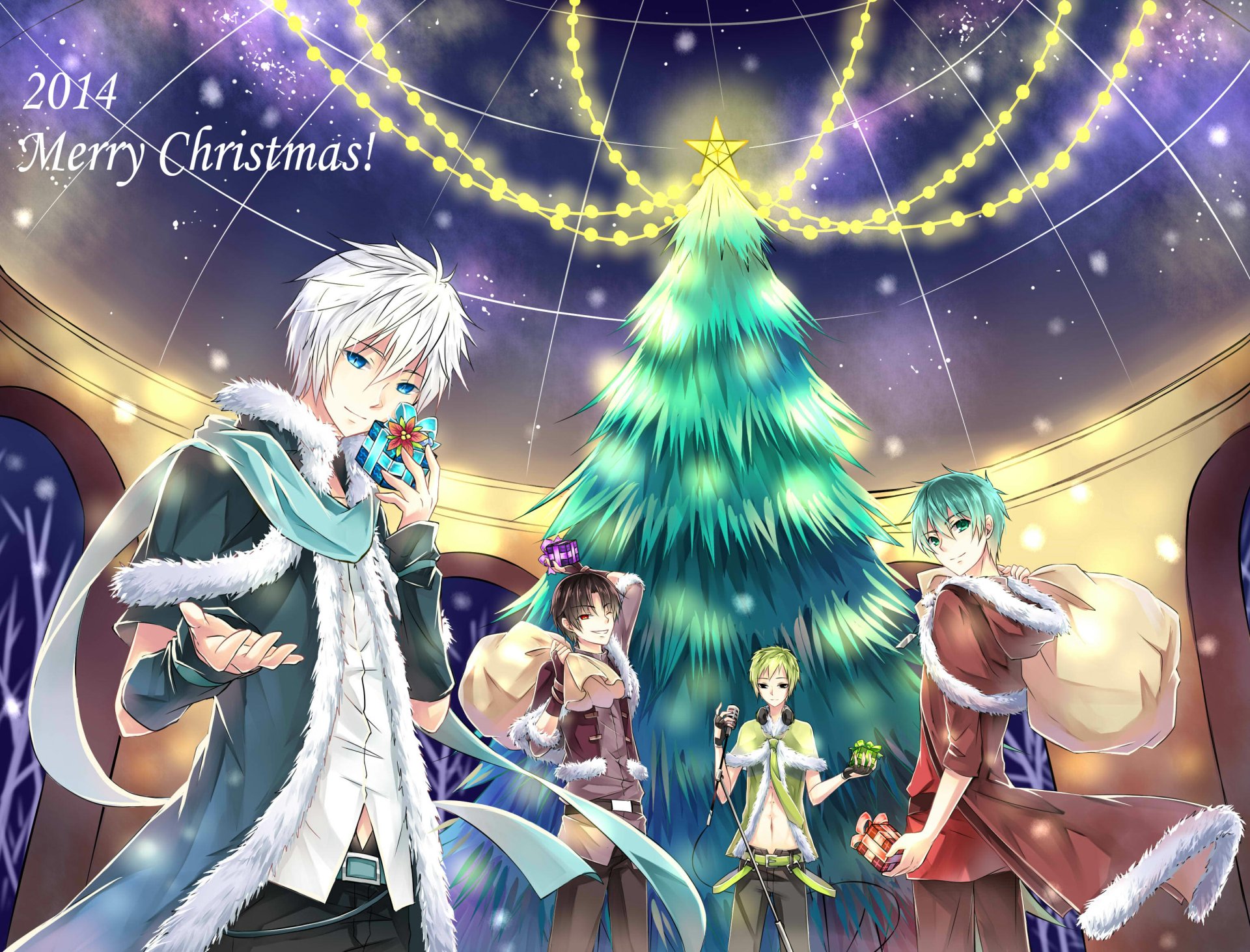 Anime Christmas HD Wallpaper by 小金_KAM