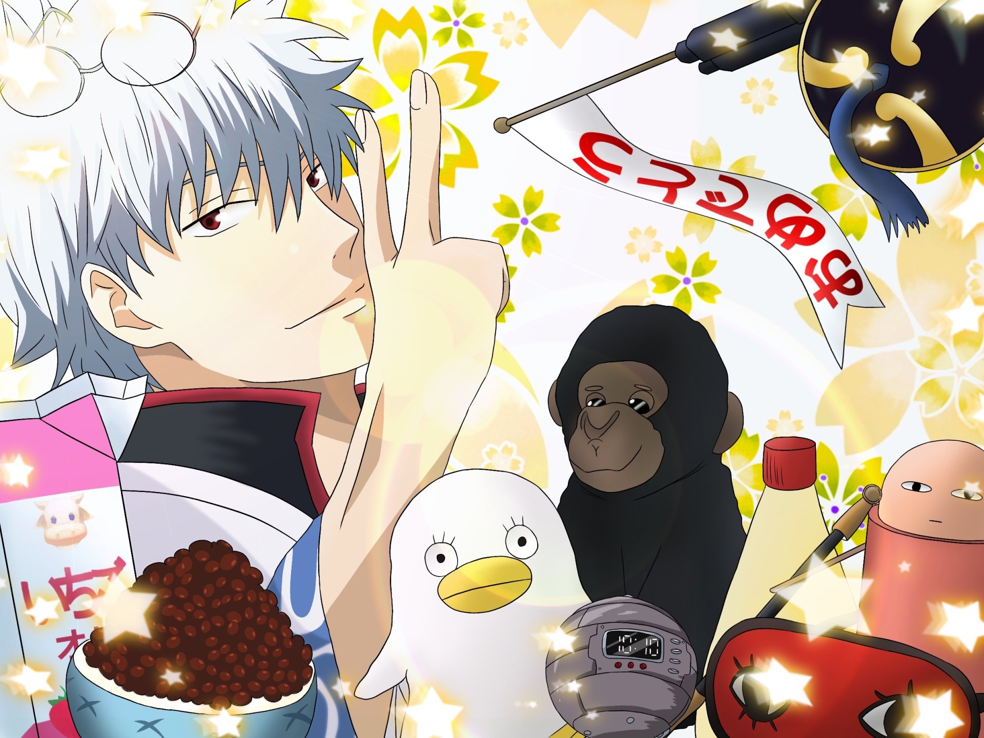 Download Gintoki Sakata Anime Gintama HD Wallpaper by らぁと