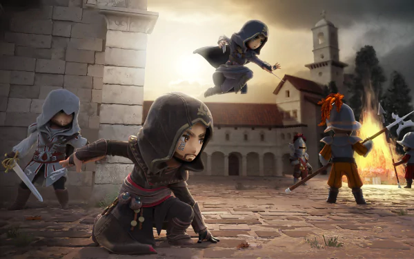 chibi video game Assassin's Creed HD Desktop Wallpaper | Background Image