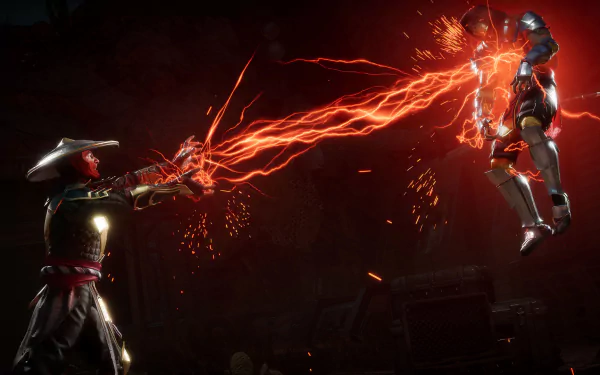 Scorpion (Mortal Kombat) Raiden (Mortal Kombat) video game Mortal Kombat 11 HD Desktop Wallpaper | Background Image