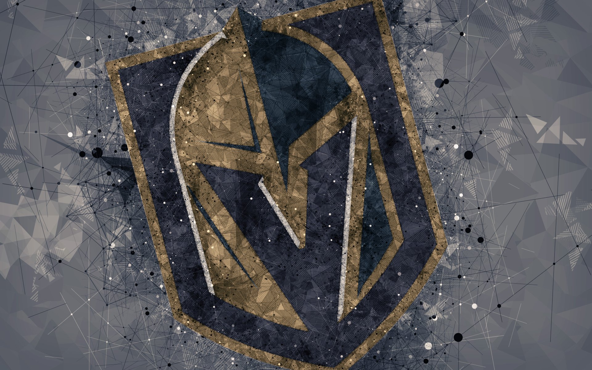 Download Emblem Logo NHL Vegas Golden Knights Sports 4k Ultra HD Wallpaper