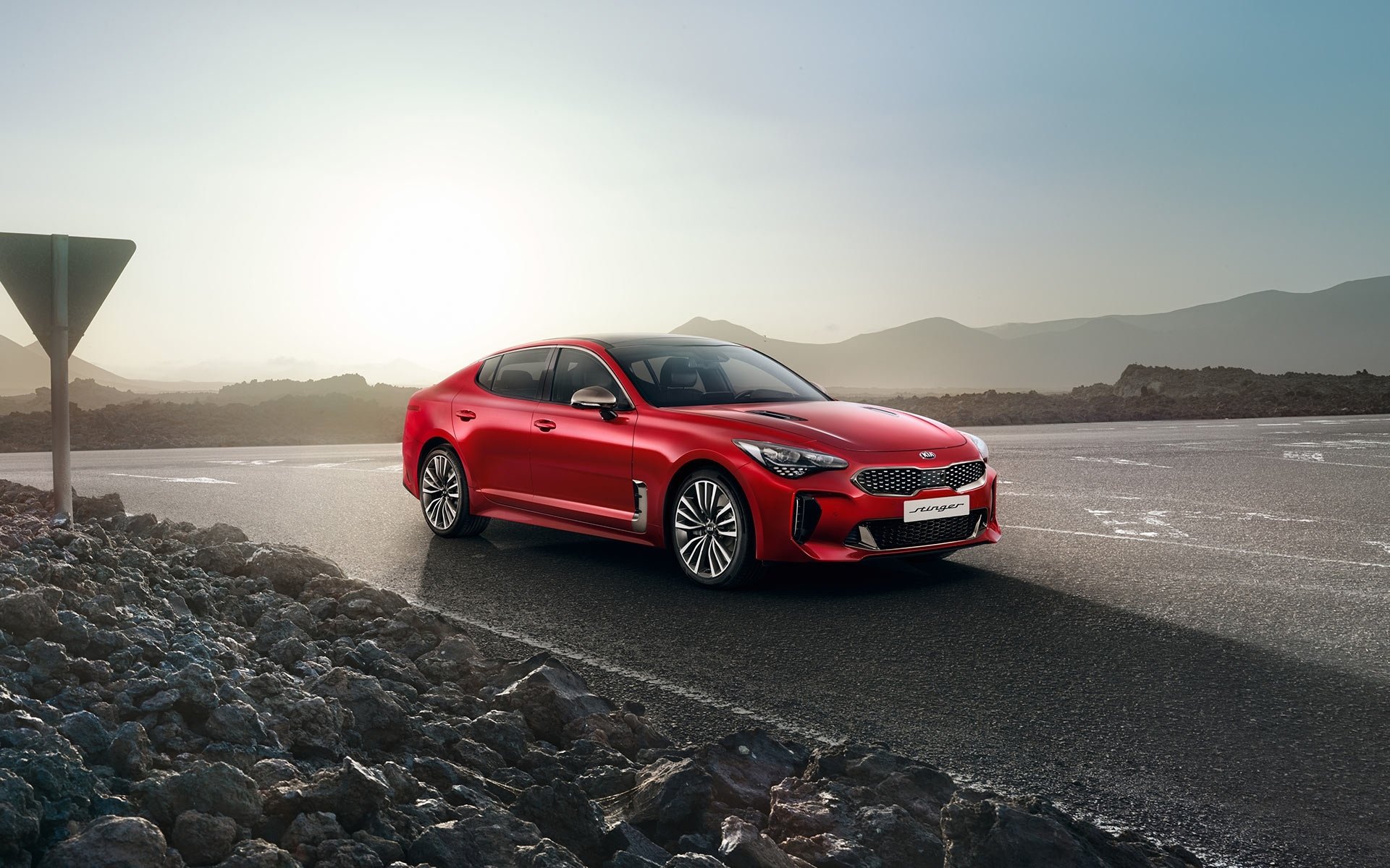 Обои на телефон kia stinger