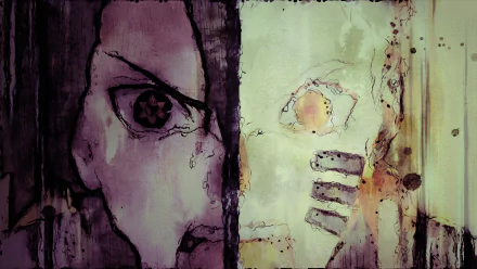 HD PC desktop wallpaper featuring stylized anime artwork of Sasuke Uchiha and Naruto Uzumaki from Naruto, highlighting their intense expressions and contrasting sides.