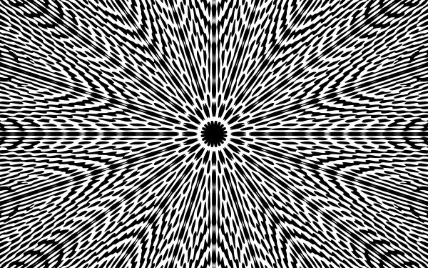 Abstract Black & White Kaleidoscope HD Wallpaper | Background Image