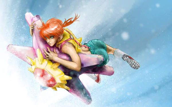 Starmie (Pokémon) Misty (Pokémon) Anime Pokemon HD Desktop Wallpaper | Background Image