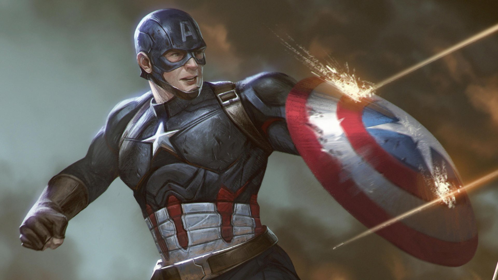 Download Comic Captain America HD Wallpaper by Johnathan Chong
