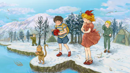 Bubbles (EarthBound) Jeff (EarthBound) Paula (EarthBound) Ness (EarthBound) video game Earthbound HD Desktop Wallpaper | Background Image