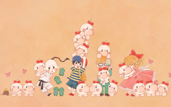 Paula (EarthBound) Mr. Saturn (EarthBound) Ness (EarthBound) video game Earthbound HD Desktop Wallpaper | Background Image