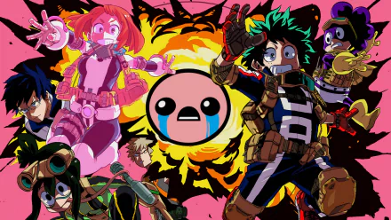 Ochaco Uraraka Minoru Mineta Izuku Midoriya Tenya Iida Katsuki Bakugou Tsuyu Asui Anime My Hero Academia HD Desktop Wallpaper | Background Image