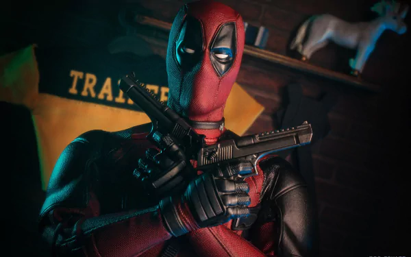 figurine Comic Deadpool HD Desktop Wallpaper | Background Image