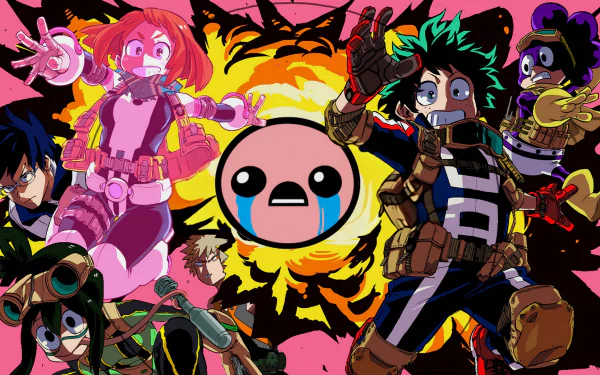 Ochaco Uraraka Minoru Mineta Izuku Midoriya Tenya Iida Katsuki Bakugou Tsuyu Asui Anime My Hero Academia HD Desktop Wallpaper | Background Image