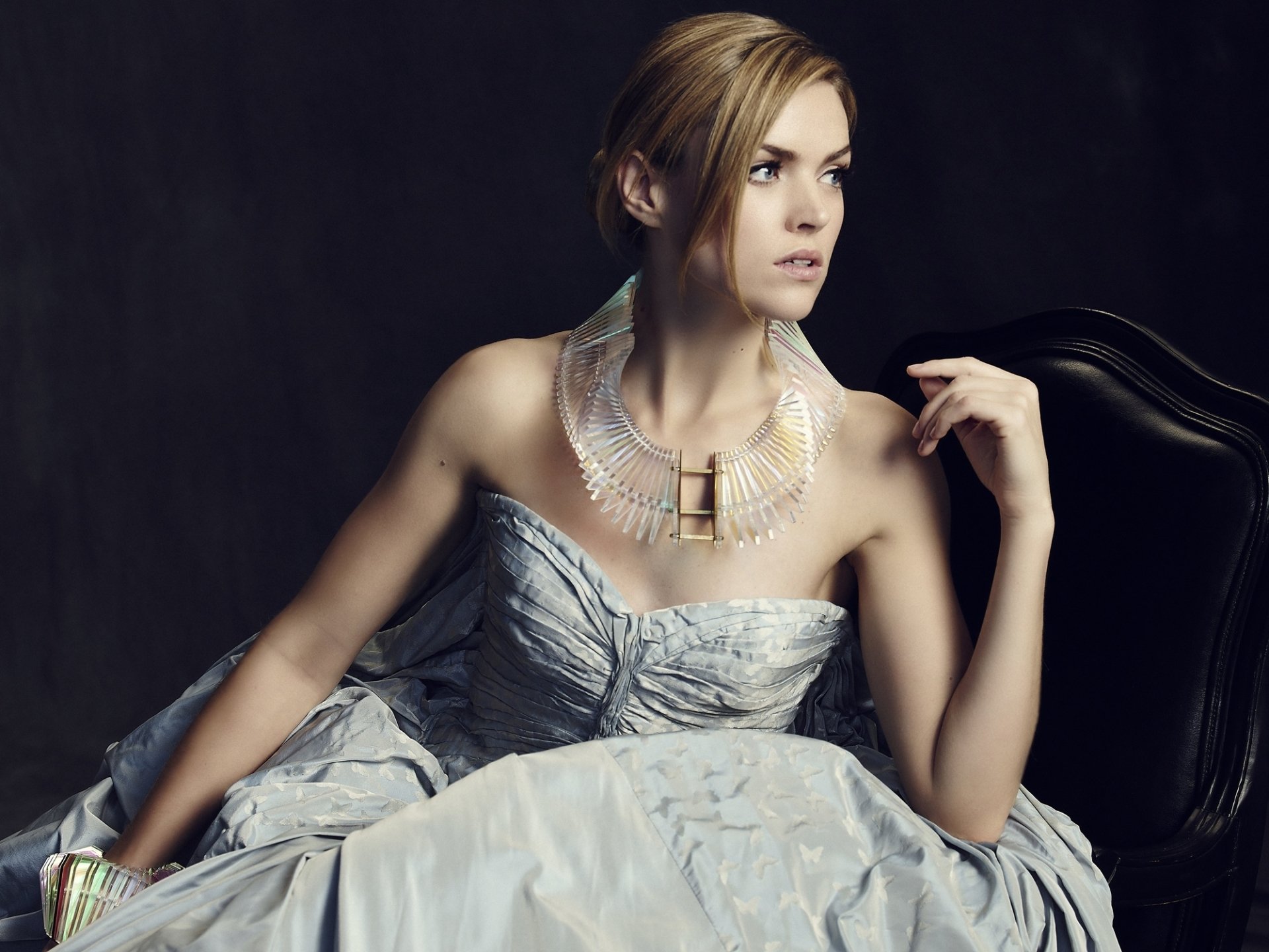 Download Dress Necklace Blonde British Actress Woman Erin Richards HD ...