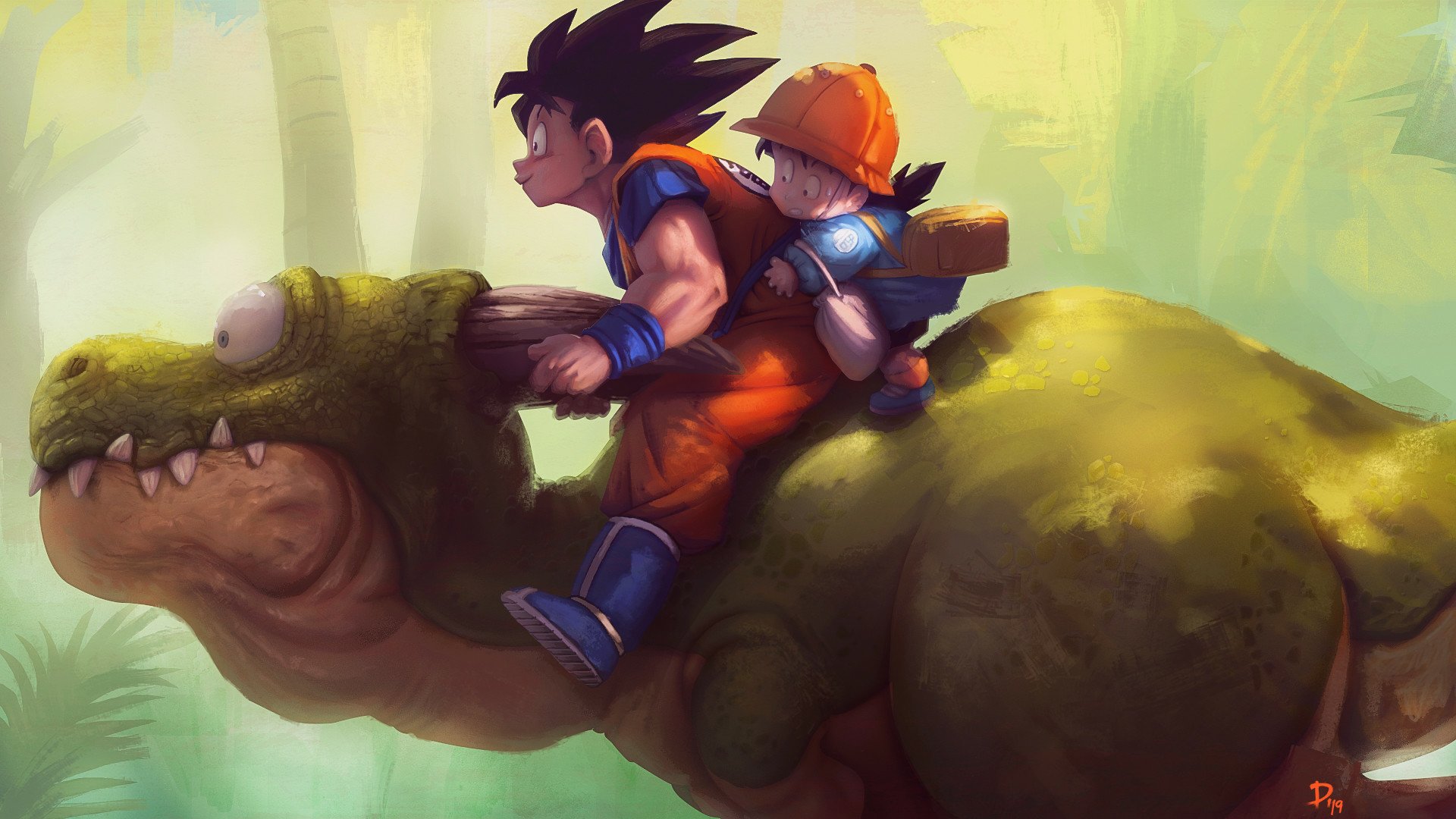 Goku and Gohan Wallpaper by ShadowSlayKing on DeviantArt