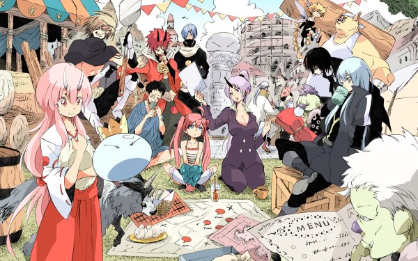 Anime That Time I Got Reincarnated as a Slime Rimuru Tempest Shion Milim Nava Hakurou Souei Benimaru Gobuta HD Wallpaper | Background Image