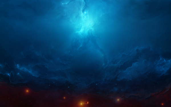 Ciencia ficción Nebulosa Azul Espacio Fondo de pantalla HD | Fondo de Escritorio