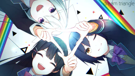 Tsukino Mito Shizuka Rin Kaede Higuchi Anime Virtual Youtuber HD Desktop Wallpaper | Background Image