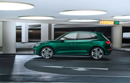 SUV green car car Audi vehicle Audi SQ5 HD Desktop Wallpaper | Background Image