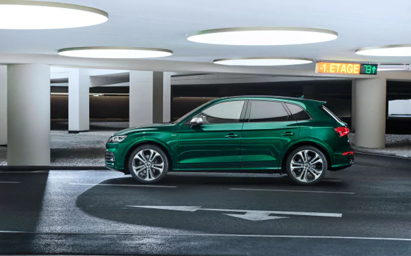 SUV green car car Audi vehicle Audi SQ5 HD Desktop Wallpaper | Background Image