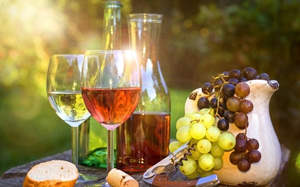 Food Still Life Wine Grapes HD Wallpaper | Background Image