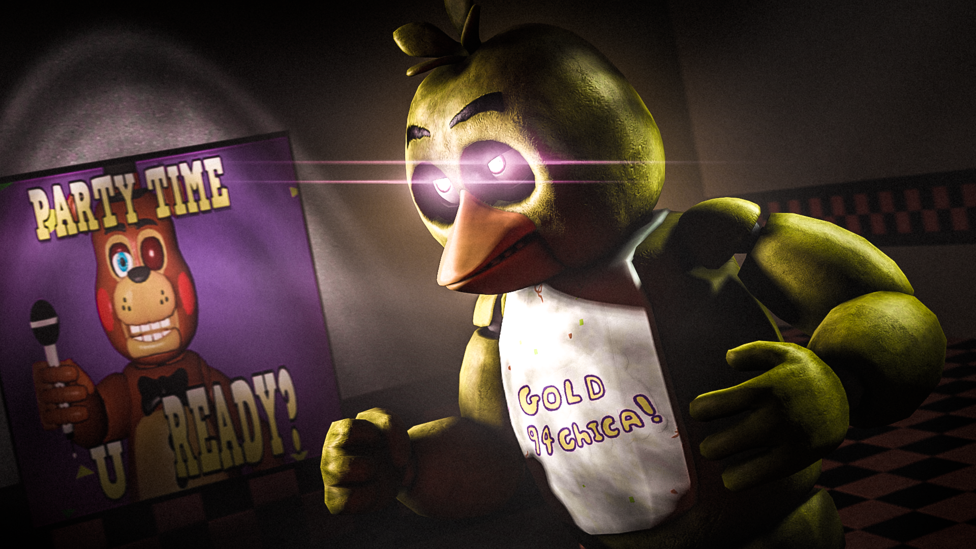 Five Nights at Freddy's Digital art Animatronics, golden link, png