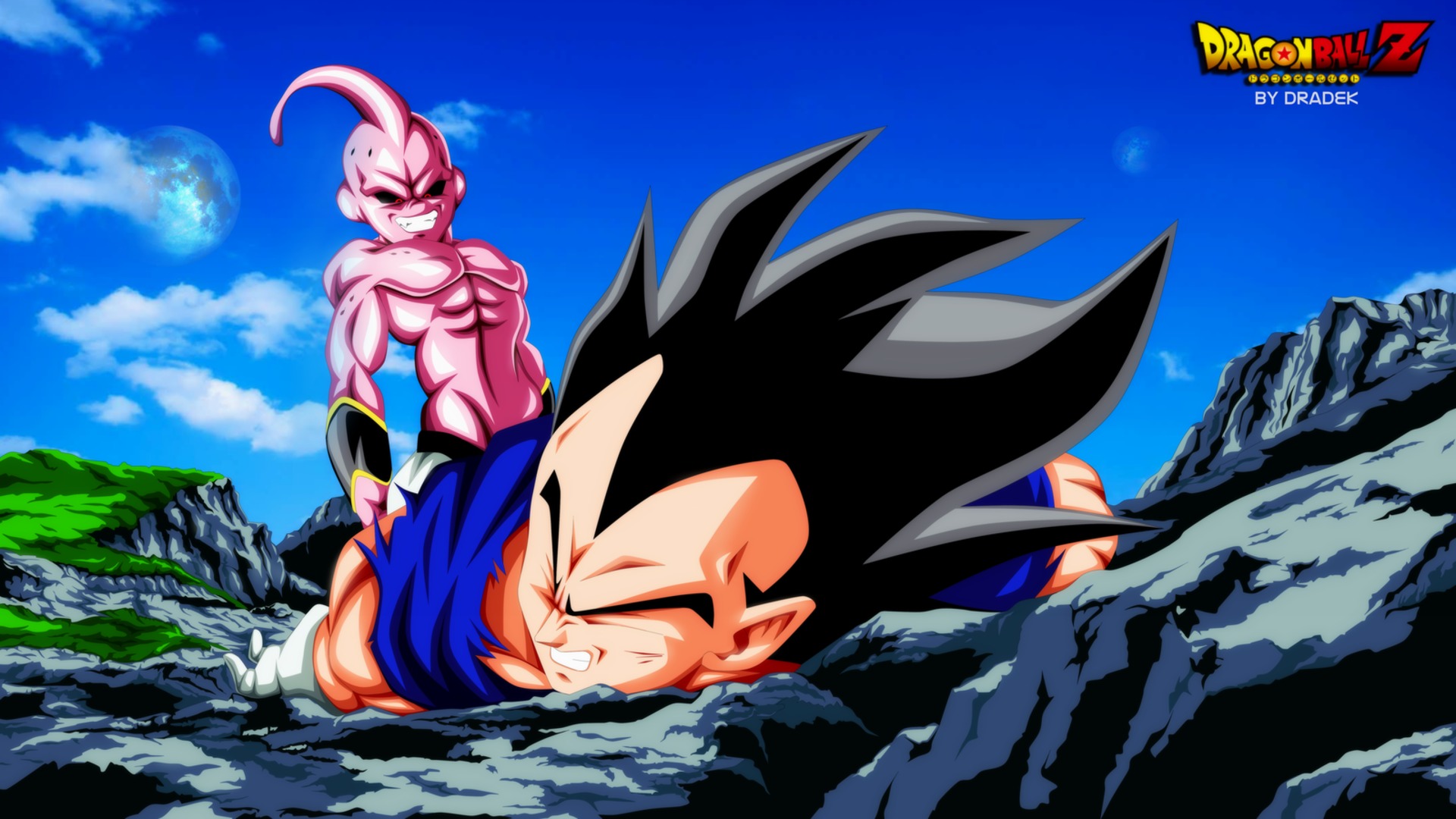 majin vegeta vs kid buu