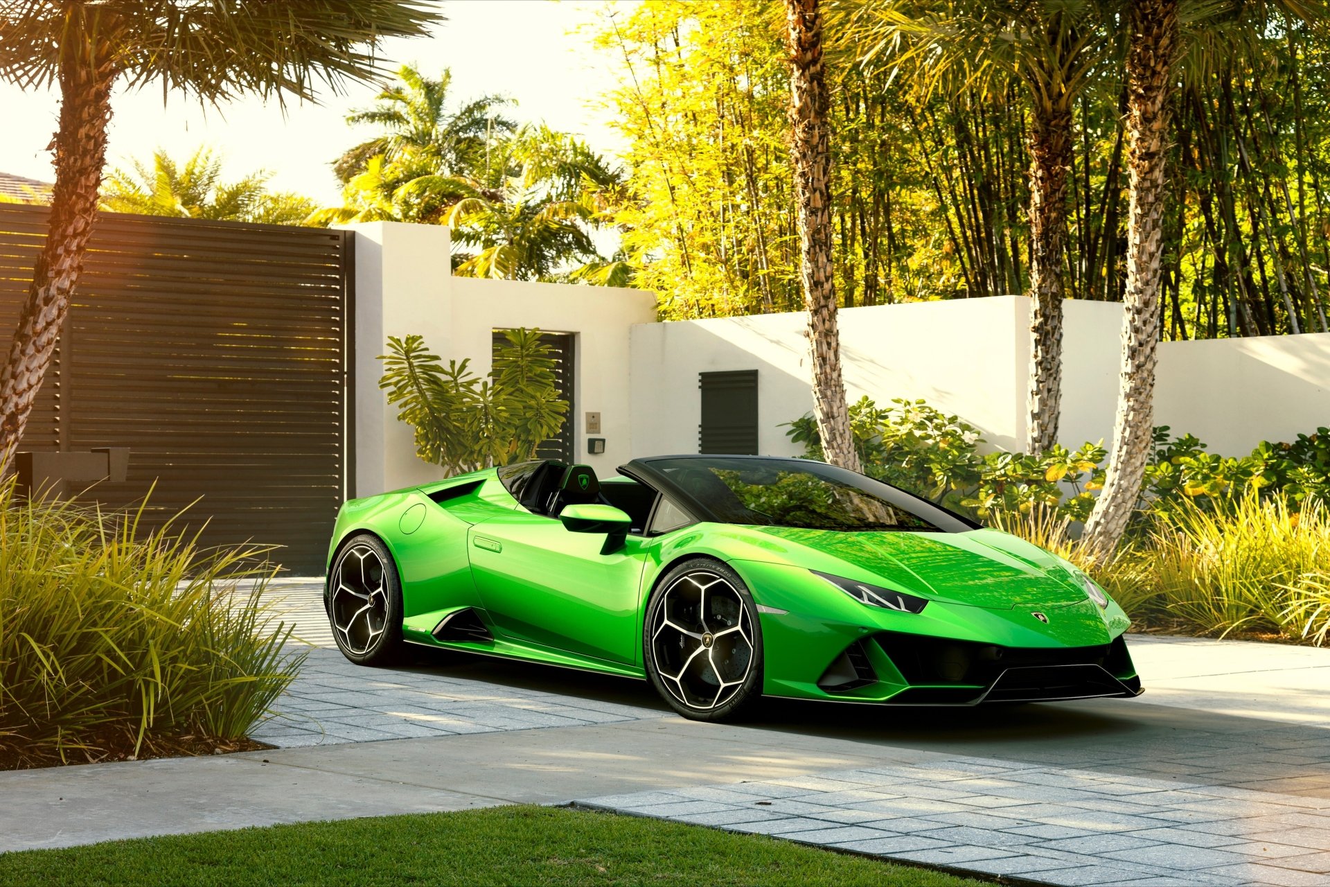 Download Supercar Green Car Car Lamborghini Vehicle Lamborghini Huracan Evo 4k Ultra HD Wallpaper