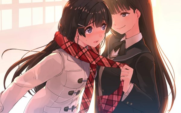 Anime Crossover Love Tsukino Mito Tsukasa Ayatsuji Amagami SS Virtual Youtuber HD Wallpaper | Background Image