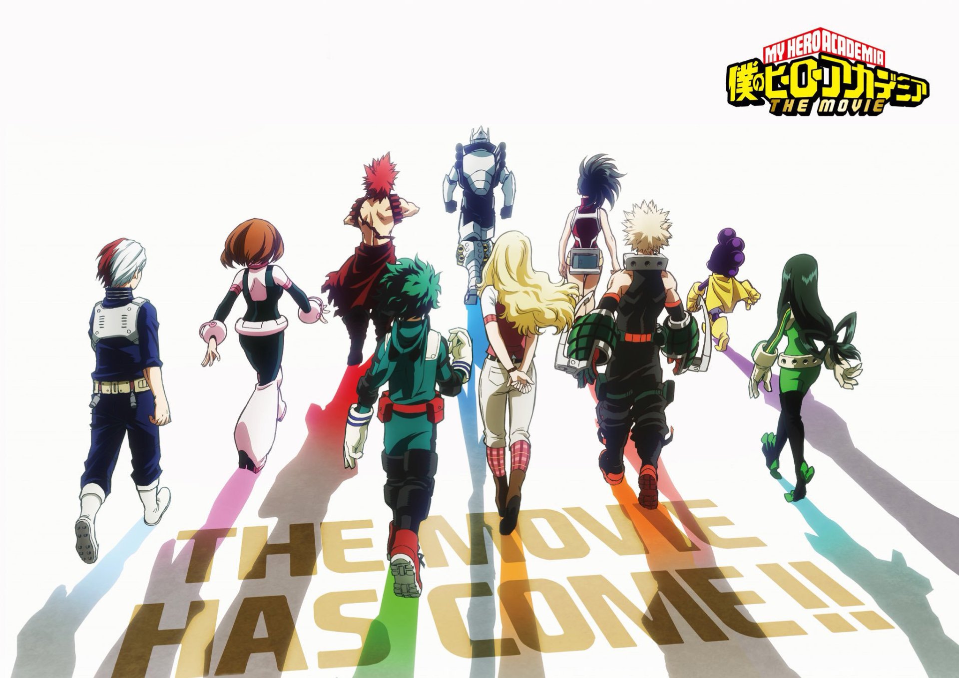 Download Melissa Shield Eijiro Kirishima Momo Yaoyorozu Minoru Mineta Tsuyu Asui Ochaco Uraraka Katsuki Bakugou Izuku Midoriya My Hero Academia: Two Heroes Anime HD Wallpaper