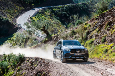 SUV silver car car Mercedes-AMG vehicle Mercedes-AMG GLE 53 HD Desktop Wallpaper | Background Image