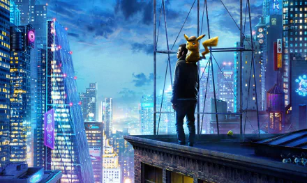 actor American Justice Smith Pikachu movie Pokémon Detective Pikachu HD Desktop Wallpaper | Background Image