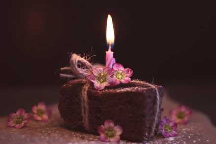 candle cake holiday birthday HD Desktop Wallpaper | Background Image