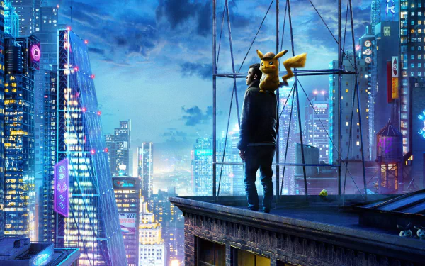 actor American Justice Smith Pikachu movie Pokémon Detective Pikachu HD Desktop Wallpaper | Background Image