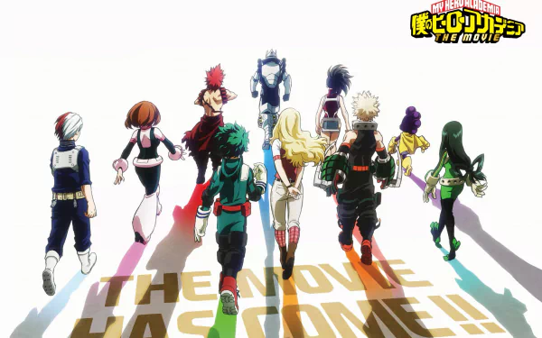 Melissa Shield Eijiro Kirishima Momo Yaoyorozu Minoru Mineta Tsuyu Asui Ochaco Uraraka Katsuki Bakugou Izuku Midoriya My Hero Academia: Two Heroes Anime HD Desktop Wallpaper | Background Image