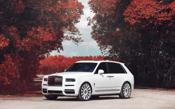 SUV white car car Rolls-Royce vehicle Rolls-Royce Cullinan HD Desktop Wallpaper | Background Image