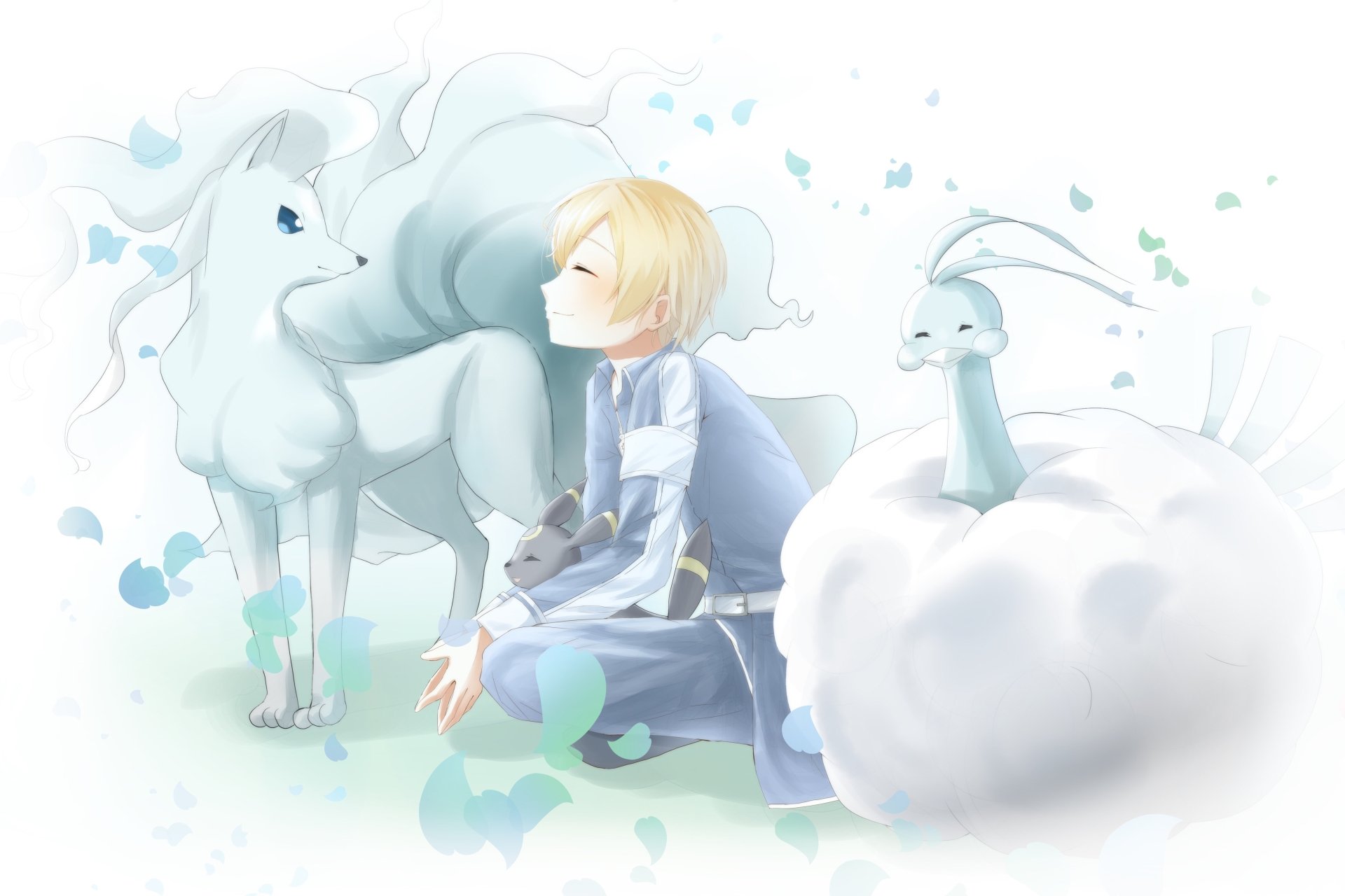 Download Pokemon Sword Art Online: Alicization Eugeo (Sword Art Online) Anime Crossover 4k Ultra HD Wallpaper by な