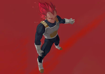  Vegeta SSJ God by ksuke