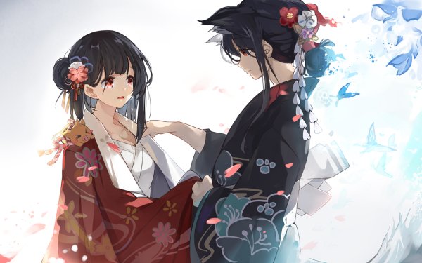 Anime Original Kimono HD Wallpaper | Background Image