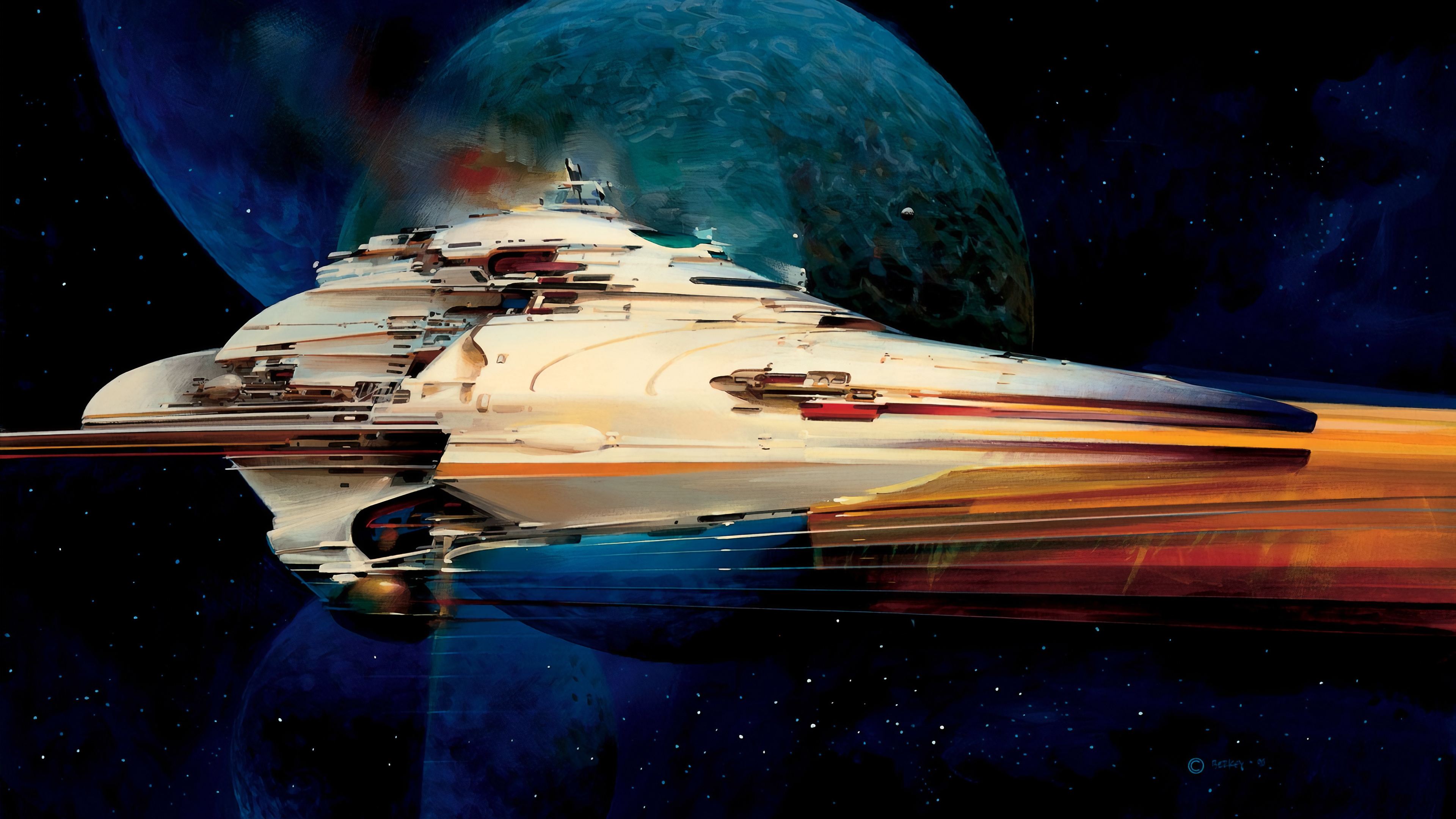 科幻未来 2055年 新星号探索飞船 场景概念设计_AAA概念设计-站酷ZCOOL