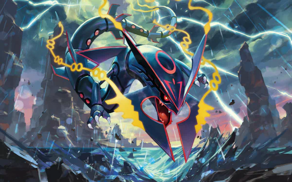 Mega Rayquaza (Pokémon) video game Pokémon: Omega Ruby and Alpha Sapphire HD Desktop Wallpaper | Background Image
