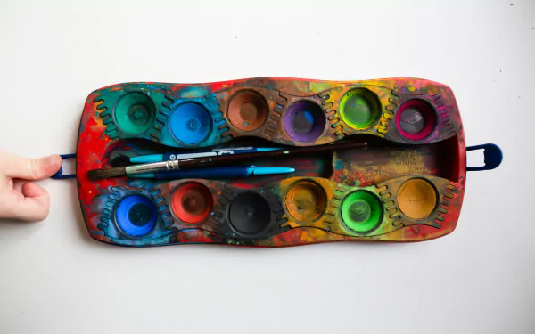 paint colorful man made brush HD Desktop Wallpaper | Background Image