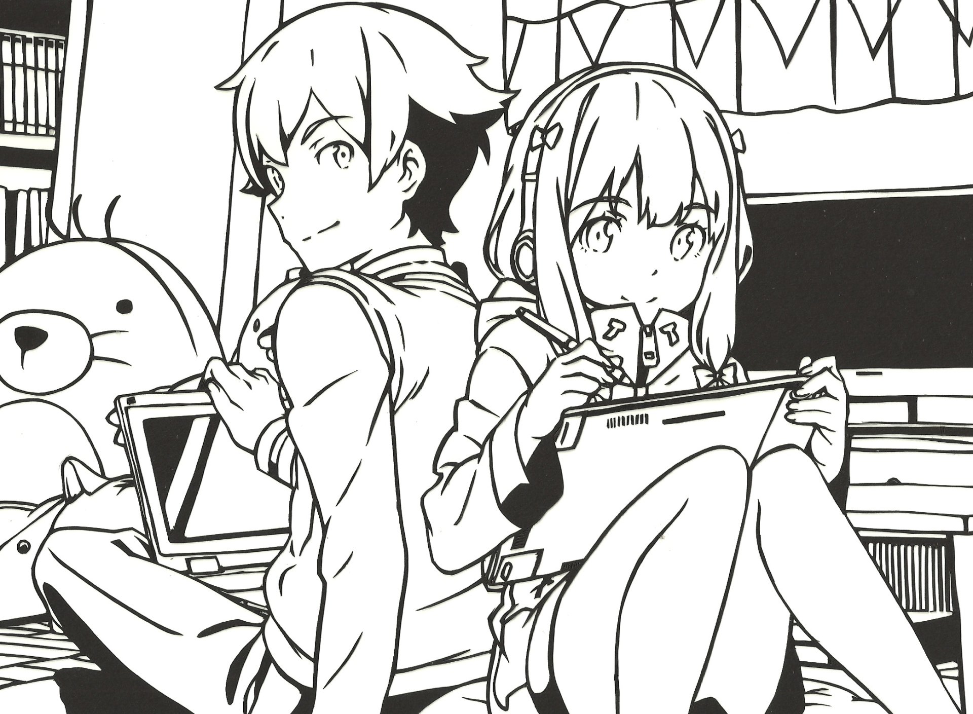 Download Masamune Izumi Sagiri Izumi Anime EroManga-Sensei HD Wallpaper by The-Old-Y