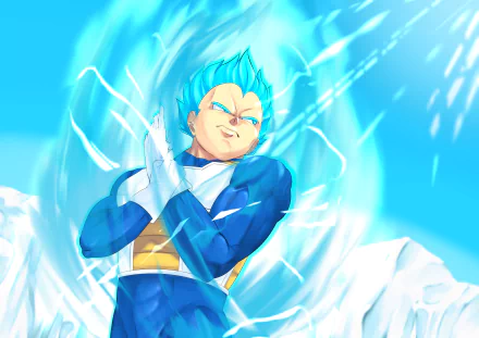  Vegeta SSJ Blue by てるひこ。