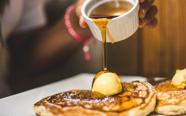  Pancake with honey by Kobby Mendez