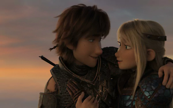Hiccup (How to Train Your Dragon) Astrid (How to Train Your Dragon) movie How to Train Your Dragon: The Hidden World HD Desktop Wallpaper | Background Image